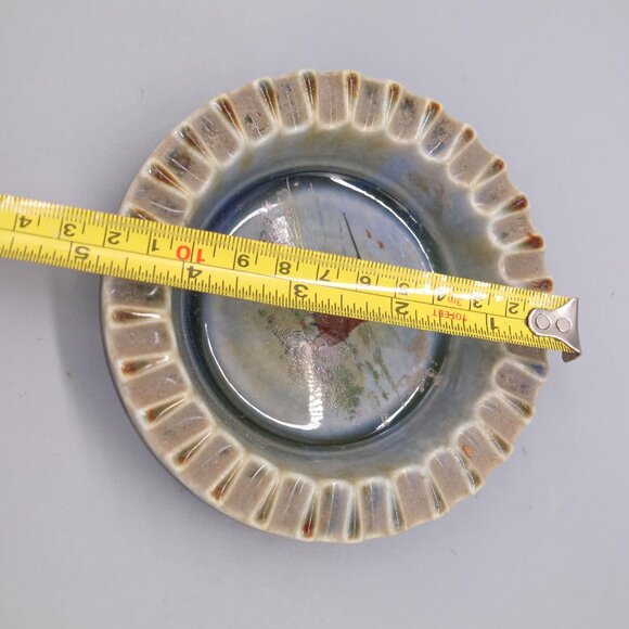 Vintage Wade Co Armagh Irish Porcelain Ashtray Hunting Scene Green 4.5" - Picture 4 of 4